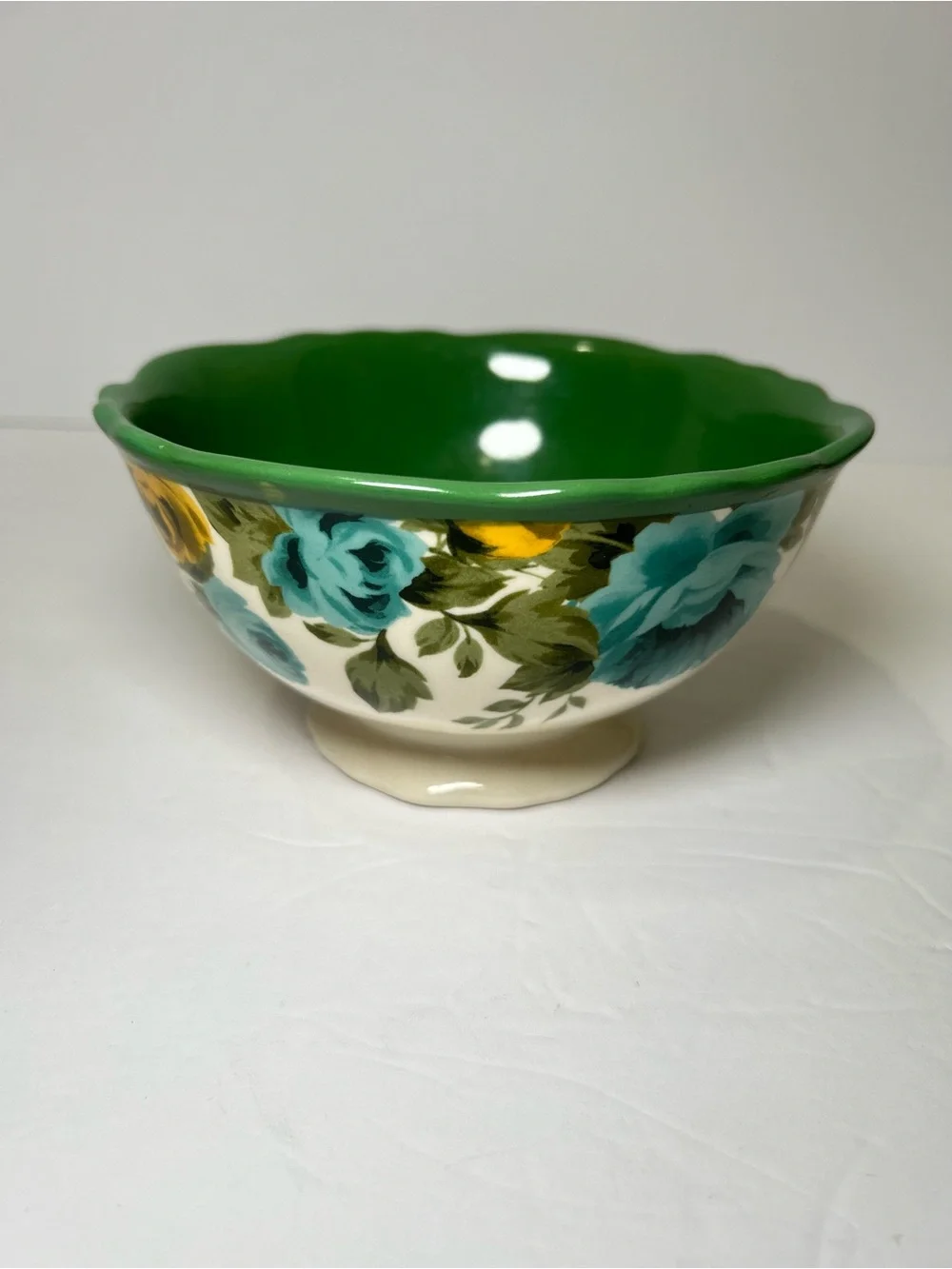 Pioneer Woman Stoneware ROSE SHADOW Set of 2 Soup/Cereal/Ice Cream Bowls